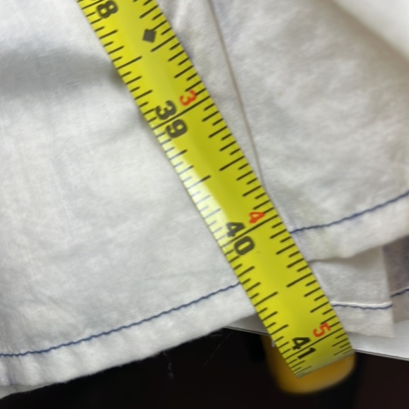 Anthropologie Meadow Rue Blue & White Bohemian Belted Dress - Picture 10 of 11